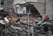Terremoto del martes, de una magnitud de 7,1.