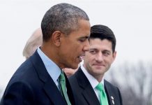 Cámara Baja votará resolución contraria al plan migratorio de Obama El presidente de Estados Unidos, Barack Obama (i), y el presidente de la Cámara de Representantes, el republicano Paul Ryan (d),