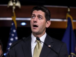 El presidente de la Cámara de Representantes, el republicano Paul Ryan.