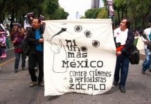 Piden acabar con la violencia en México contra los periodistas