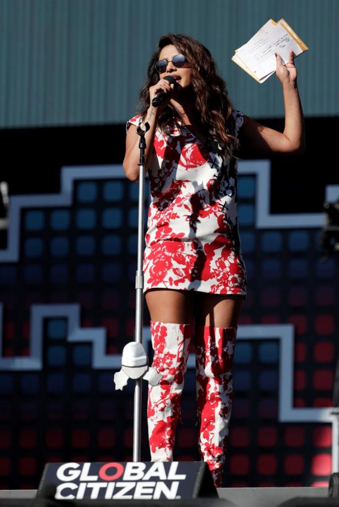 Priyanka Chopra en el festival Global Citizen.