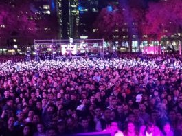 Shakira cantó ante miles de neoyorquinos en Bryant Park