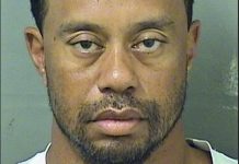 Foto cedida hoy, 29 de mayo de 2017 por la oficina del alguacil del condado Palm Beach que muestra al golfista Tiger Woods tras su arresto en Palm Beach, Florida, Estados Unidos.
