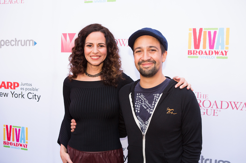 Mandy Gonzalez (Angelica en Hamilton) y Lin-Manuel Miranda
