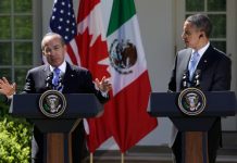 Calderón subraya importancia diálogo internacional al inicio de visita a EEUU