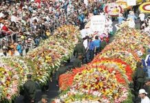 El Museo de Arte de Queens exhibe gran tapiz de flores en tributo a Colombia