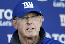 Ha sido un honor y un privilegio servir como máximo responsalbe técnico de los Giants, destacó Coughlin.