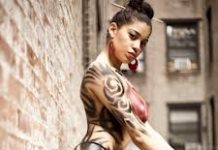Dominicana usa su cuerpo