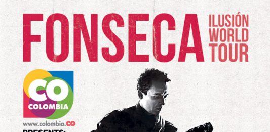 El cantautor Fonseca iniciará el próximo 11 de abril una gira con la que visitará Estados Unidos y Canadá y en la que ejercerá también embajador de la marca Colombia para dar a conocer por el mundo las bondades de su país.