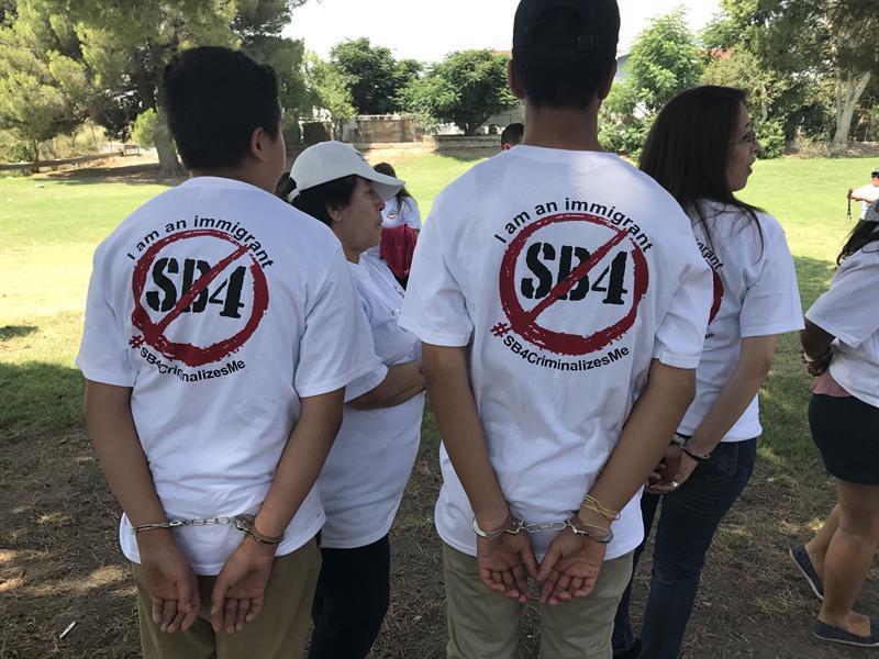 La oposici&oacute;n a la pol&eacute;mica ley de Texas que pretende prohibir las "ciudades santuario". (foto archivo)