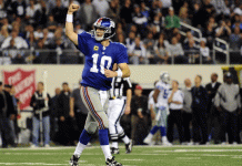 31-14. Manning y Cruz dan a los Giants triunfo y título de división