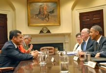 Humala concluye visita a Washington con sorpresivo encuentro con Obama