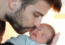Shakira y Piqué publican primera fotografía de Milán Milan Piqué Mebarak_pique_shakira_foto_bebe