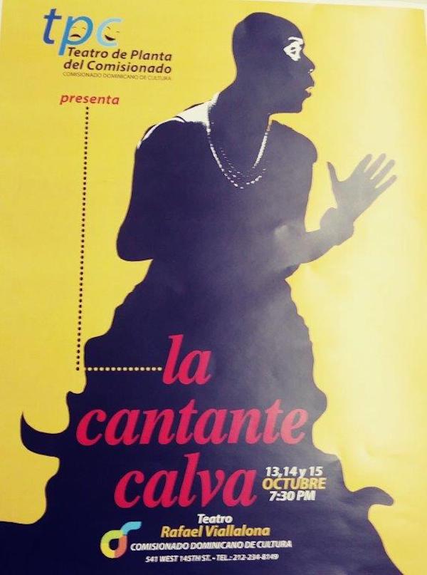 Afiche de La cantante calva, &uacute;ltima producci&oacute;n de "CODOCUL". 