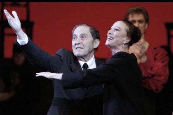 Alberto Alonso y Maya Plisetskaya en el Teatro Bolshoi de Mosc&uacute;