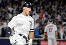 El jugador de los Yanquis de Nueva York Aaron Judge