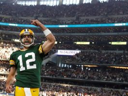 Mariscal de campo de los Green Bay Packers Aaron Rodgers