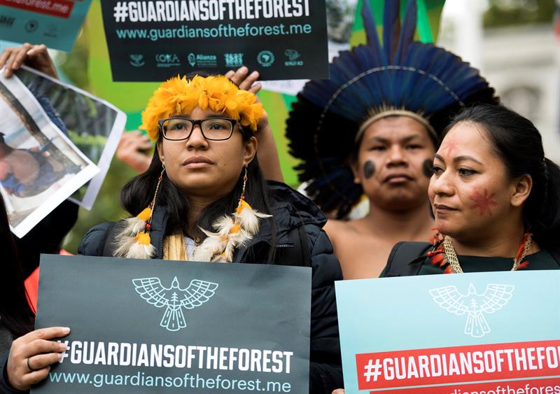 Líderes indígenas de catorce naciones se reunieron en Londres para compartir su lucha contra la deforestación.