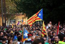 Un momento de la manifestación llevada a cabo en Tarragona.