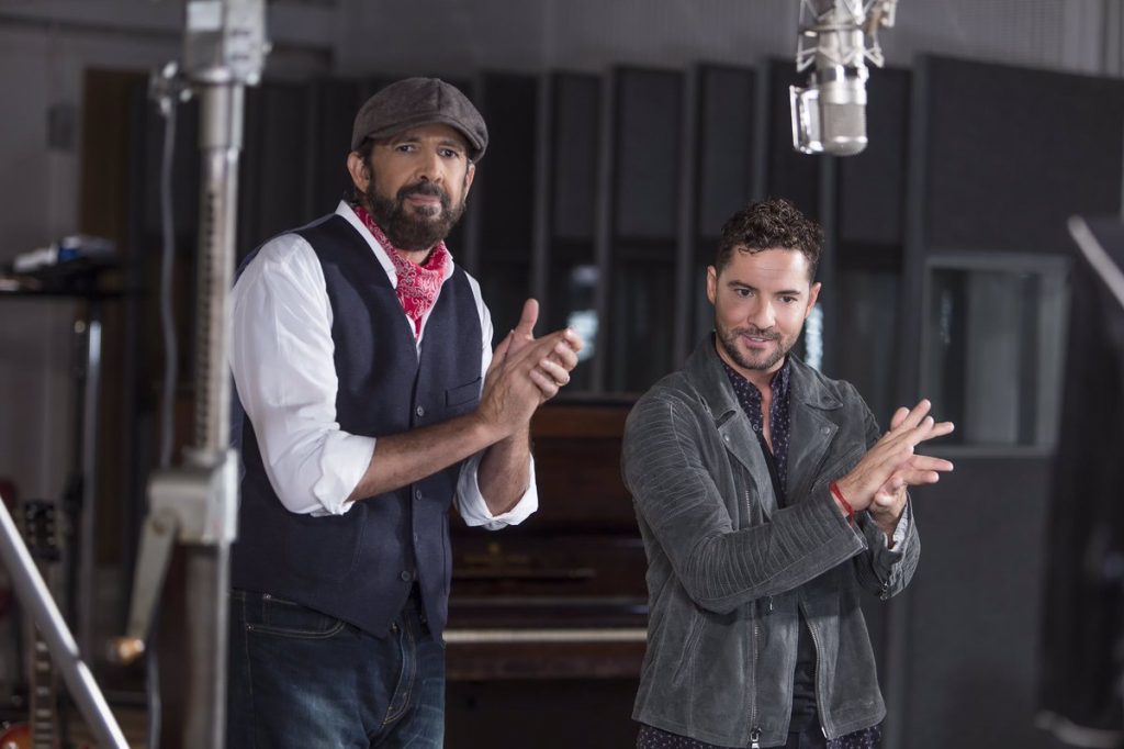 David Bisbal y Juan Luis Guerra han unido sus voces para homenajear al int&eacute;rprete y compositor mexicano Marco Antonio Sol&iacute;s. (foto twitter @davidbisbal)    