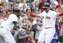 Hanley Ramírez y Rafael Devers lucieron bates de lujo.
