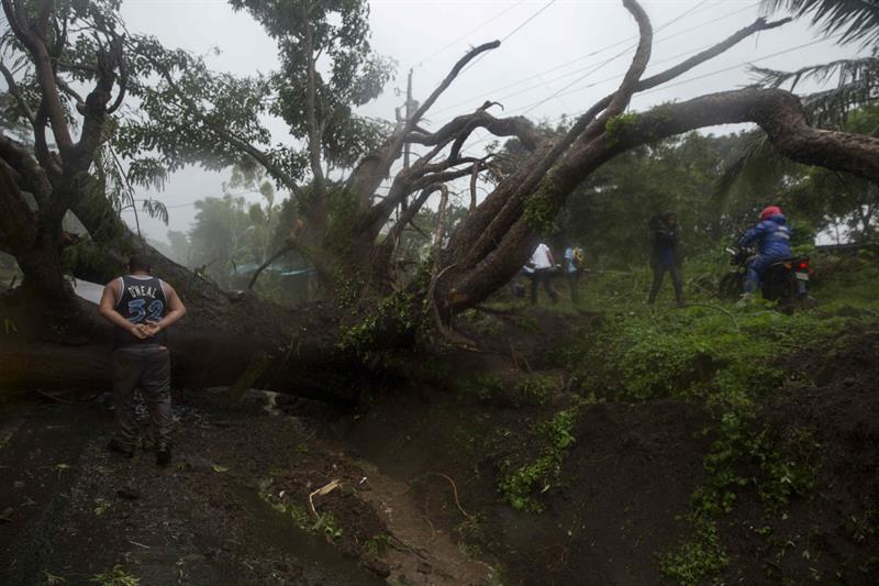 Parte de los daños causados por Nate en Costa Rica.