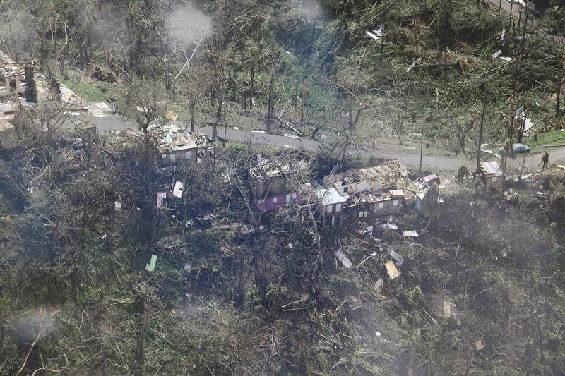 Imagen a&eacute;rea muestra los da&ntilde;os tras el paso del hurac&aacute;n Mar&iacute;a en Puerto Rico.muestra los da&ntilde;os tras el paso del hurac&aacute;n Mar&iacute;a en Puerto Rico