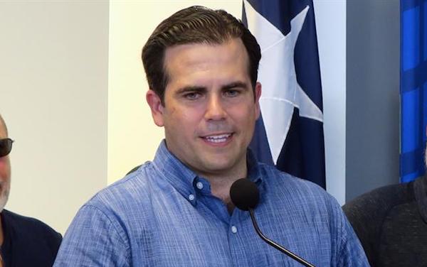 El gobernador de Puerto Rico, Ricardo Rosselló