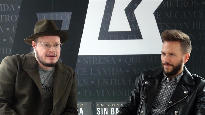 Sin Bandera conformado Leonel Garc&iacute;a (i) y Noel Schajris (d)