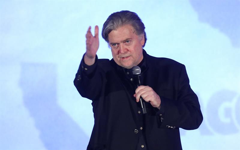 Steve Bannon, ex estratega jefe de la Casa Blanca y presidente ejecutivo de Breitbart News