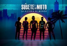 Gráfica cedida hoy, lunes 16 de octubre de 2017, por H+M Communications, del cartel oficial de la nueva serie dramática “Súbete a mi moto", que repasará la trayectoria de una de las bandas juveniles latinas más populares de la historia, el grupo puertorriqueño Menudo, de la que salieron músicos como Ricky Martin o Draco Rosa.