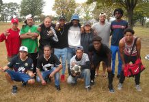 Jugadores integrantes del Unión Ángeles que liderados por Noe Palencia Tapia (de pie, segundo desde la izquierda), tuvo una muy buena campaña en todo el campeonato y este próximo domingo 15 de Octubre, volverá a disputar la gran final en la Liga Mexicana del Ferry Point. (Foto: Buki Chapin)