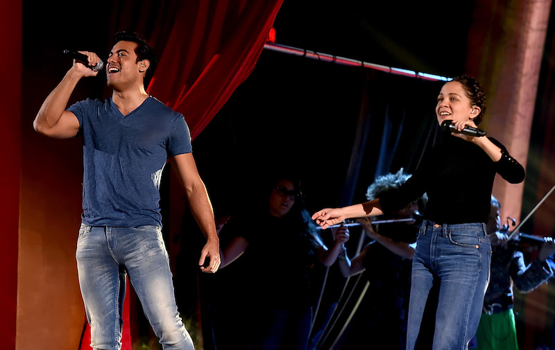 Carlos Rivera and Natalia Lafourcade