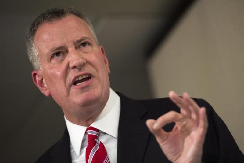 El alcalde de la Ciudad de Nueva York, Bill de Blasio.
