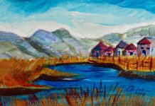 Exposición de los presos de Guantánamo se enfrenta a la "censura" del Pentágono Reproducción de la pintura hecha por el el recluso del penal de Guantánamo.