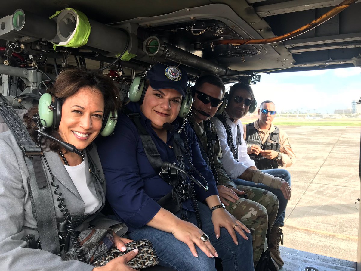 Jenniffer Gonz&aacute;lez, y una delegaci&oacute;n bipartita de congresistas de los comit&eacute;s de energ&iacute;a, trabajos p&uacute;blicos e infraestructura llegaron a la isla. (foto twitter@Jenniffer2012) 