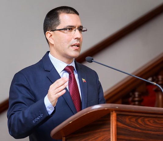 Jorge Arreaza canciller de Venezuela.