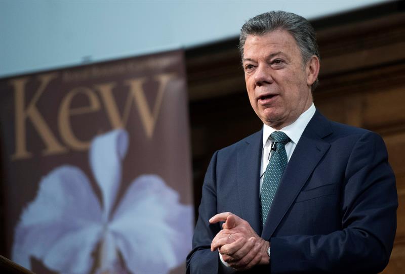El presidente de Colombia, Juan Manuel Santos