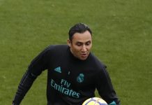 El portero costarricense del Real Madrid Keylor Navas.