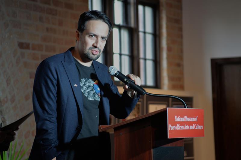 El actor y compositor puertoriqueño Lin-Manuel Miranda