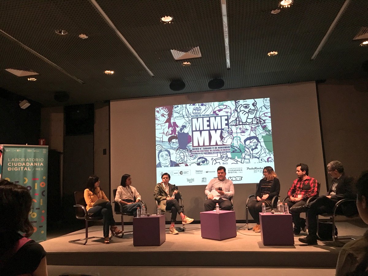 Congreso de cultura virtual MemeMx celebrado en la capital mexicana. (foto twitter #MEMEMX)