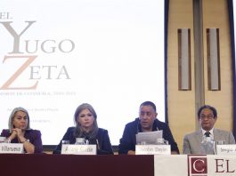 Autoridades sabían que Los Zetas asesinaban dentro de prisión El especialista en Derechos Humanos Jacobo Dayan (2-d) y el académico y promotor de Derechos Humanos Sergio Aguayo (d), autores del informe "El yugo Zeta, Norte de Coahuila, 2010-2011", participan durante la presentación del mismo junto a la tercera visitadora general de la Comisión Nacional de Derechos Humanos, Ruth Villanueva (i), y a la miembro de la Asociación Familias Unidas Ariana García (2-i).