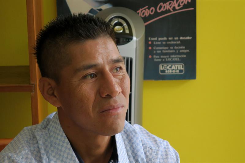 Rafael Espino, un hombre con insuficiencia renal.