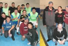 Xelaju con Avandaro golean y lideran en la Liga Mexicana Diaz (Izquierda). Los 'pericos verdes' integrantes del sexteto Fort Hamilton F.C., quienes están participando los viernes en el campeonato de la Fair Play Soccer League/Liga Juego Limpio. (Derecha) Los máximos dirigentes del Fort Hamilton, Jose Polanco, la madrina Angelica Euceda, Donaldo Aguilar y Mynor Portillo, entre otros. (Fotos: Buki Chapin)