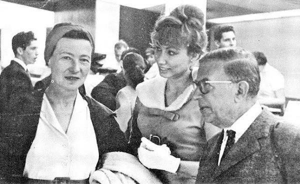 Simone Beauvoir Miriam Acevedo y Jean-Paul Sartre