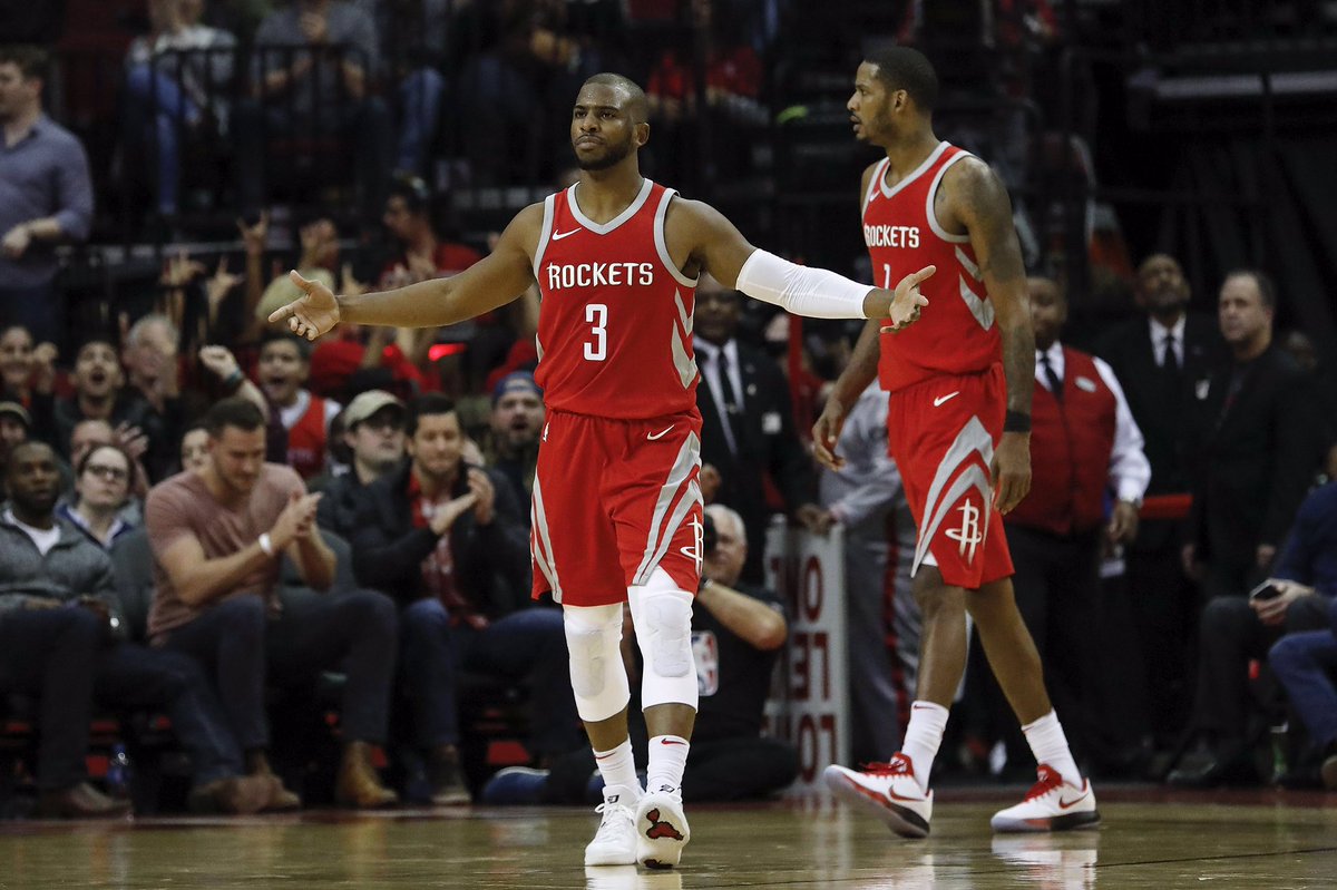 El base estrella Chris Paul es duda para el encuentro frente a los Thunder de Oklahoma City. (foto twitter @CP3)