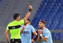 Immobile, multado y sancionado con una jornada tras su choque con Burdisso El delantero del Lazio italiano Ciro Immobile fue multado este miércoles con 10.000 euros (unos 11.800 dólares) y sancionado con una jornada de suspensión por el choque que tuvo con el argentino Nicolás Burdisso en el último encuentro ante el Torino.