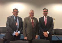 Altos funcionarios de Gobierno de Ecuador mantuvieron conversaciones en Estados Unidos en las que abordaron asuntos políticos y comerciales. (foto twitter @CancilleriaEc)