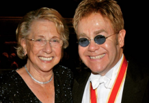 Elton John está "conmocionado" por la muerte de su madre, Sheila Farebrother, solo unos meses después de que ambos se hubieran reconciliado tras años de distanciamiento. (foto twitter @eltonofficial)
