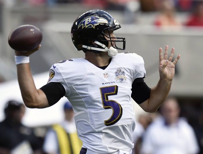Flacco complet&oacute; 26 de 42 pases para 288 yardas con un pase de touchdown.
